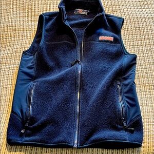 Vineyard Vines navy blue Harbor Fleece Vest